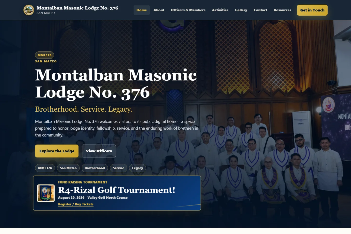 Public homepage of MML376