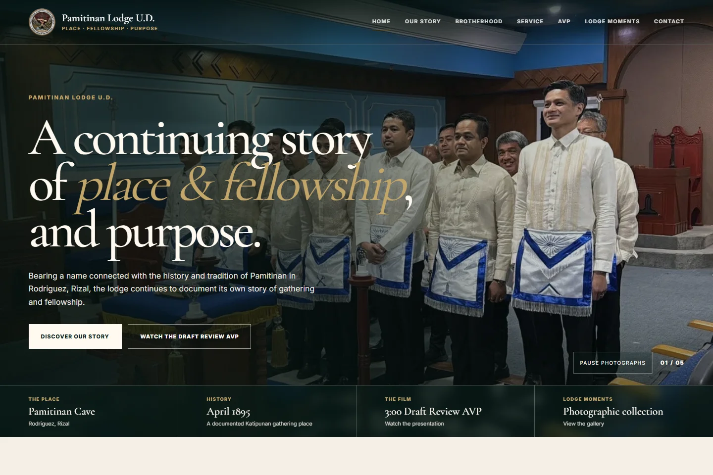 Public homepage of Pamitinan